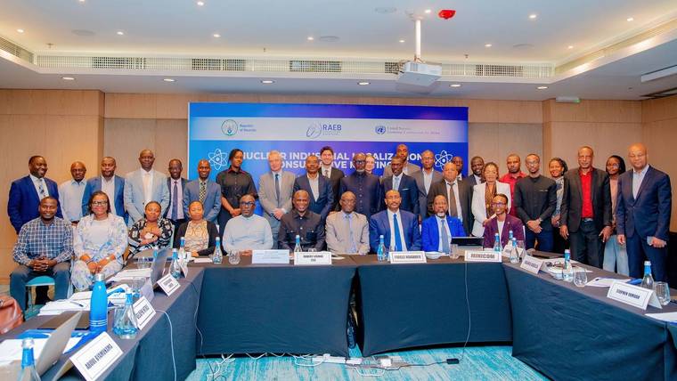 Delegates at the Nuclear Industrial Localization Consultative Meeting in Kigali
