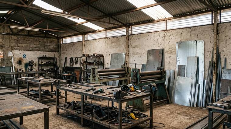 A light manufacturing workshop